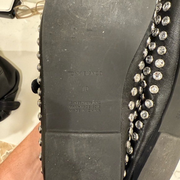 Tony Bianco Studded Black Mary Jane Shoes - Picture 6 of 7